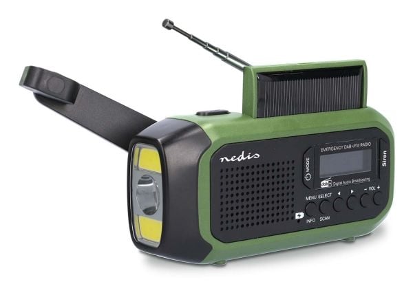 Nedis RDDBCR2000GN, Bærbar, Digitalt, DAB+, FM, 87,5 - 108 MHz, 174 - 240 MHz, 1 W