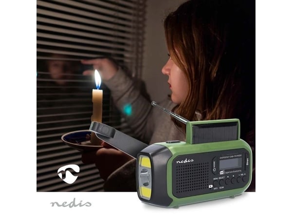 Nedis RDDBCR2000GN, Bærbar, Digitalt, DAB+, FM, 87,5 - 108 MHz, 174 - 240 MHz, 1 W