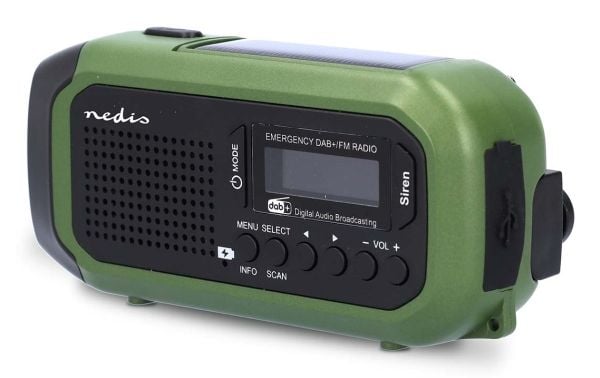 Nedis RDDBCR2000GN, Bærbar, Digitalt, DAB+, FM, 87,5 - 108 MHz, 174 - 240 MHz, 1 W