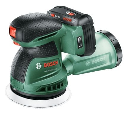 Bosch UniversalOrbit 18V-20, Epäkeskohiomakone, musta, Vihreä, 10000 OPM, 23000 OPM, 1 mm, 5,5 m/s ²