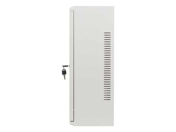 Lanberg WAF1 Series - Skap - 540 x 200, low profile, assembled - veggmonterbar - grå, RAL 7035 - 6U - 19"