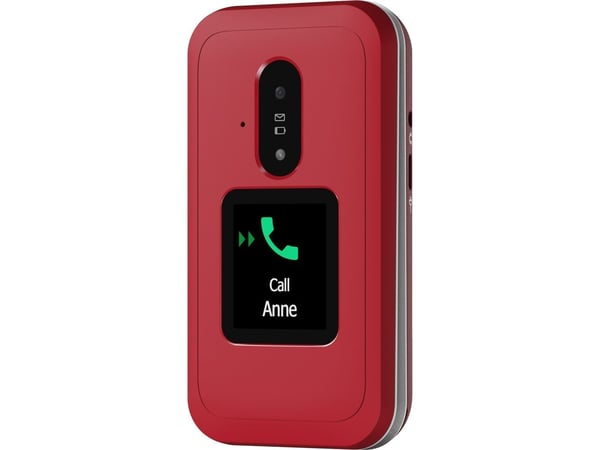 Doro Leva E30, Simpukka, Yksittäinen SIM, 7,11 cm (2.8"), 0,3 MP, 1150 mAh, Punainen, Valkoinen