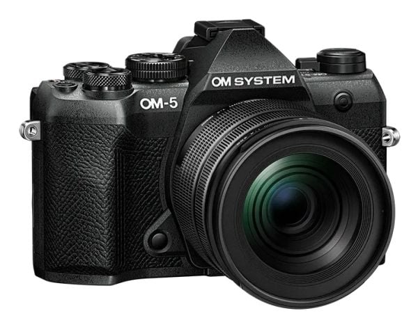 OM-SYSTEM OM-5 Mark II systemkamera + 12-45mm F4.0 PRO-objektiv, svart