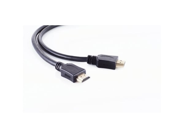 HDMI tilkoblingskabel HDMI A plugg > HDMI A plugg sort 0,5m