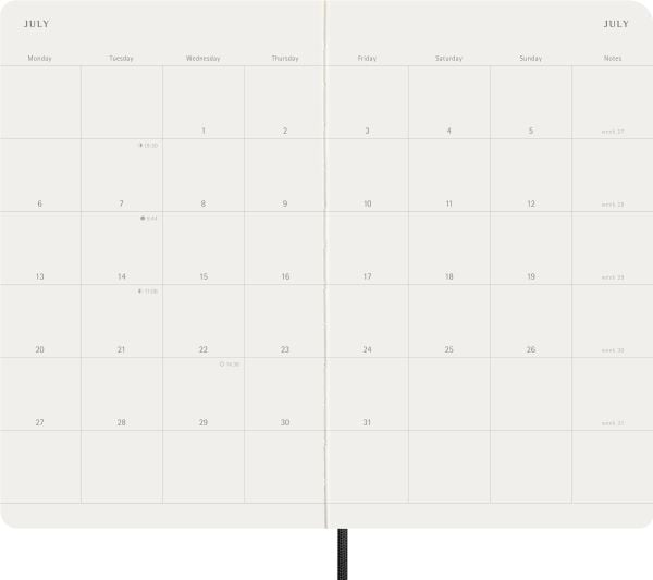 Classic Soft 12M MonthNote Large Sort 2026