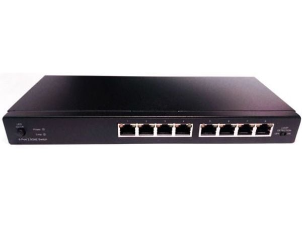 Longshine LCS-2.5GS7108, Hallitsematon, Gigabit Ethernet (10/100/1000), Täysin kaksipuolinen, Seinäkiinnitteinen