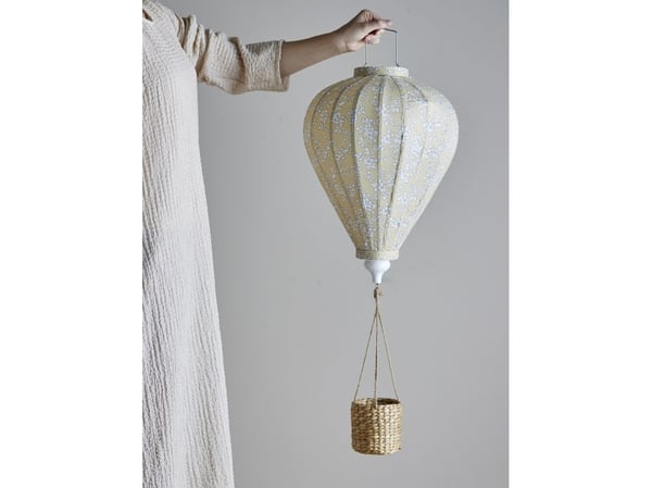 BLOOMINGVILLE MINI pynt uro, gul, polyester
