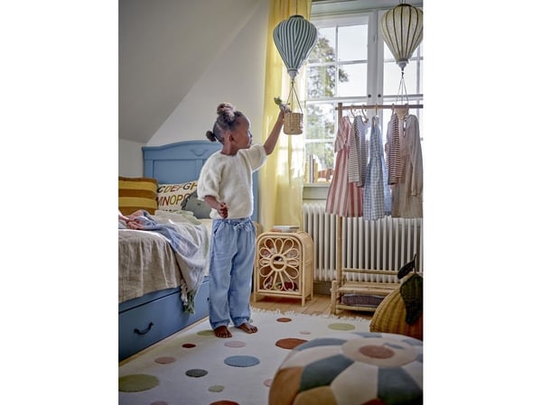 BLOOMINGVILLE MINI pynt uro, gul, polyester