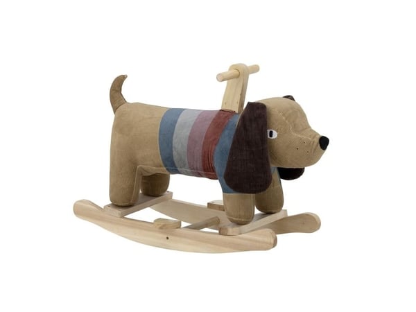 BLOOMINGVILLE MINI Charlie gyngehest, hund, flerfarget, polyester