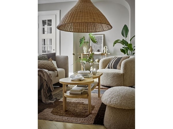 Bloomingville Harmonia bolle, hvit, marmor