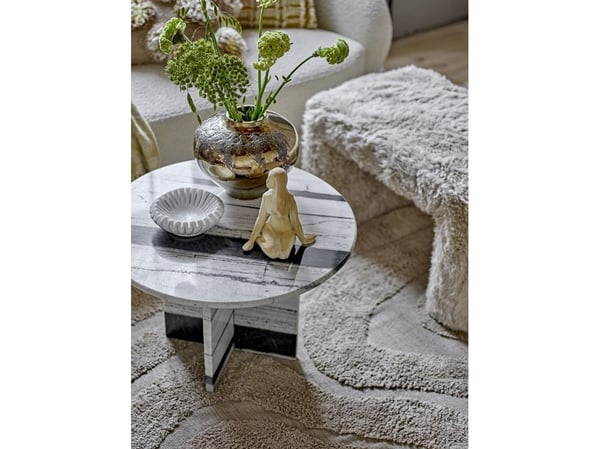 Bloomingville Harmonia bolle, hvit, marmor