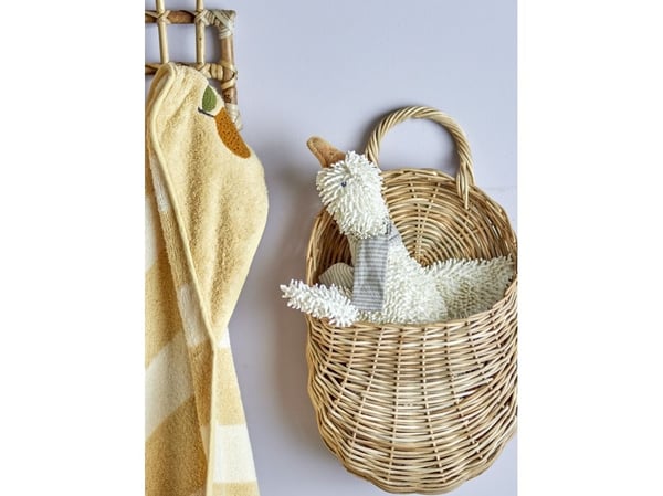 BLOOMINGVILLE MINI Gaspard bamse, hvit, polyester