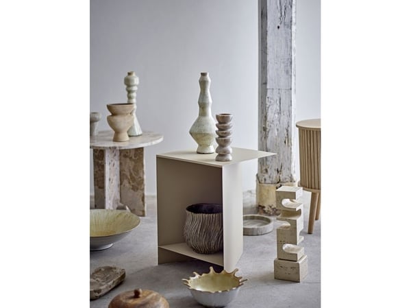 BLOOMINGVILLE Jasmia sidobord - brun - marmor