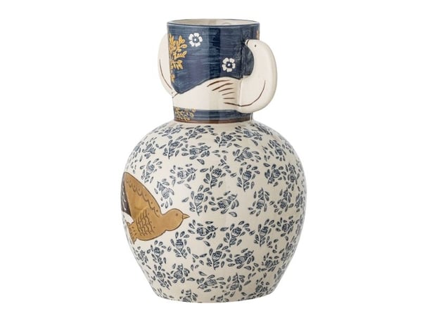 BLOOMINGVILLE Hezha vase blå steingods