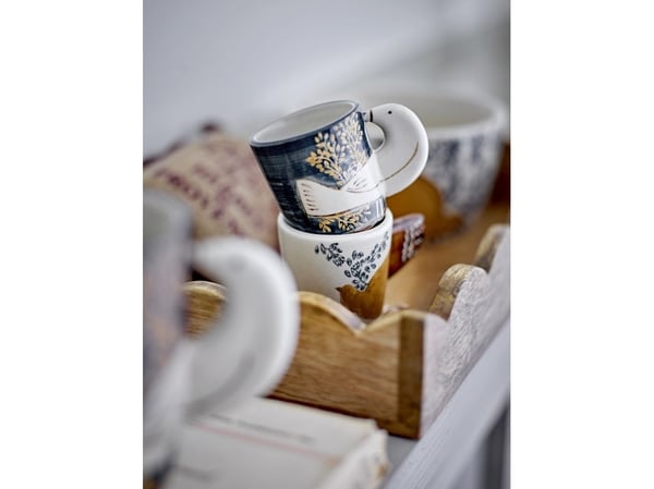BLOOMINGVILLE Hezha espressokopp, blå, steintøy