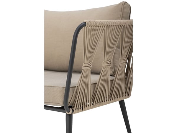 BLOOMINGVILLE pavone sofa, Brun, metall
