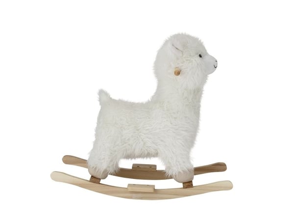 BLOOMINGVILLE MINI Kinto gyngehest, lama, hvit, polyester