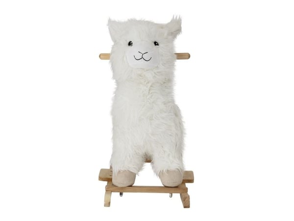 BLOOMINGVILLE MINI Kinto gyngehest, lama, hvit, polyester