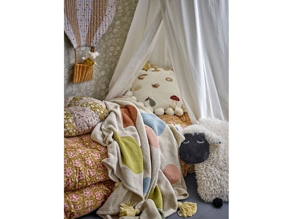 Bloomingville MINI Dolly bamse, hvit, polyester