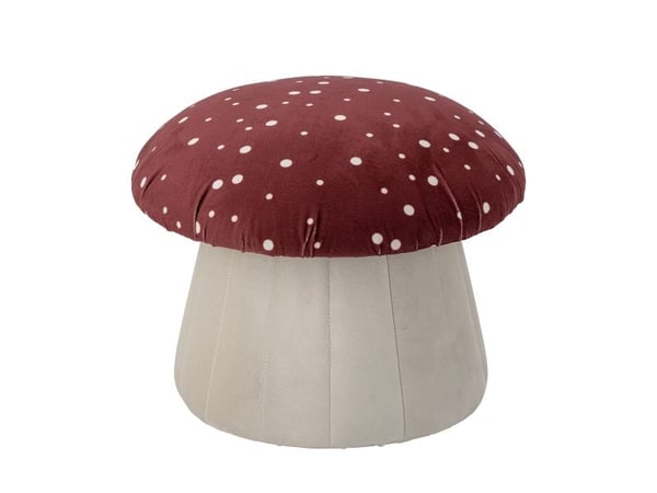Bloomingville MINI pufmössa, röd, polyester
