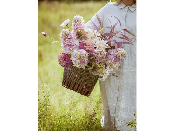 Bloomingville krysantemumstjälk, rosa, konstgjorda blommor