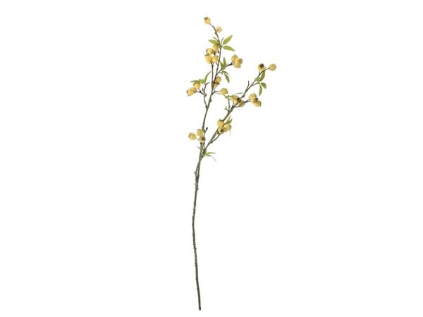 BLOOMINGVILLE Hawthorn-gren, gul, kunstige blomster