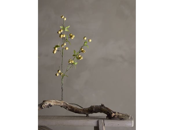 BLOOMINGVILLE Hawthorn-gren, gul, kunstige blomster