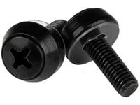 Startech M5 x 12mm - Screws - 50 Pack, Black - M5 Mounting Screws for Server Rack & Cabinet (CABSCREWSB) - Skruesett - svart (en pakke 50) - for P/...