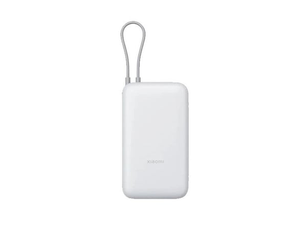 Xiaomi PB2020MI - Strømbank - integrated cable - 20000 mAh - 74 Wh - 22.5 watt - 3 A - Fast Charge - 3 utgangskontakter (USB-C, USB) - lysegrå