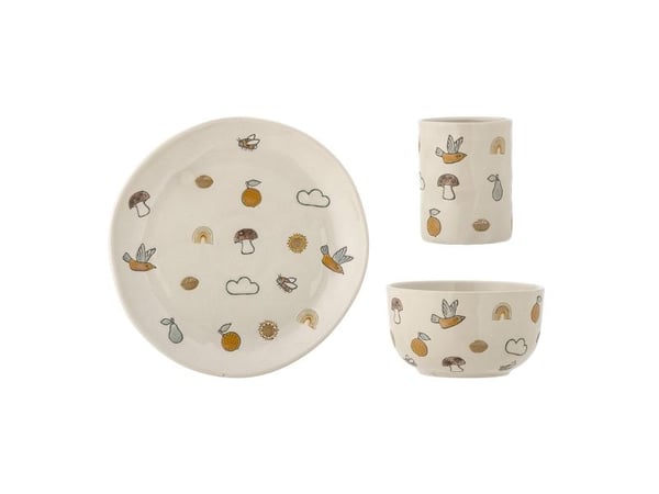BLOOMINGVILLE MINI Agnes set, multifärgad, stengods