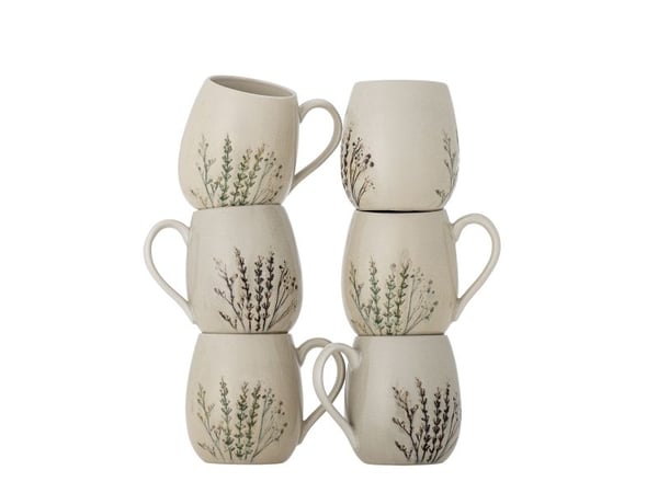 BLOOMINGVILLE Bea krus, multipakke, natur, steingods