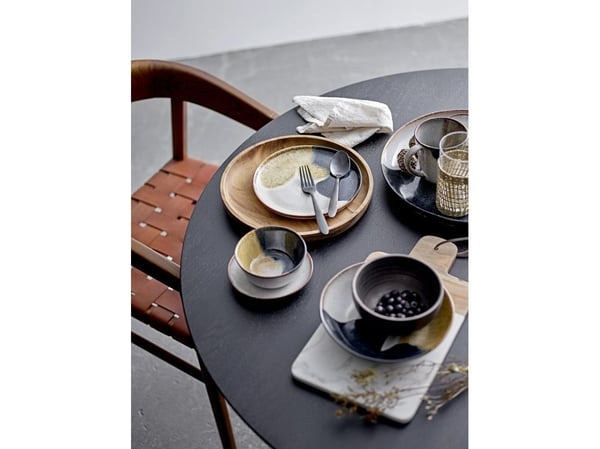 BLOOMINGVILLE Jules Serveringsfat, blå, steintøy