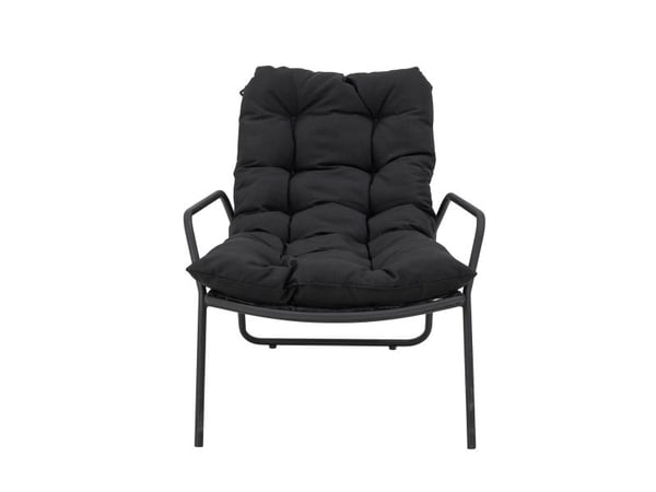 BLOOMINGVILLE Boel solseng med puff, sort, metall