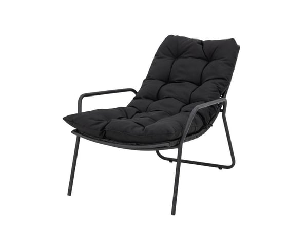 BLOOMINGVILLE Boel solseng med puff, sort, metall