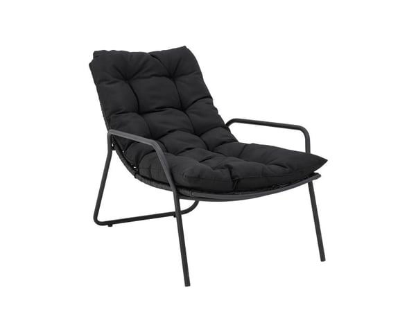 BLOOMINGVILLE Boel solseng med puff, sort, metall