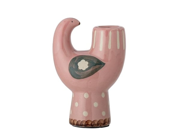 BLOOMINGVILLE Trudy ljusstake rosa stengods