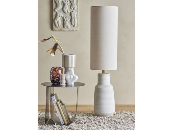BLOOMINGVILLE Linetta gulvlampe, hvit, steintøy
