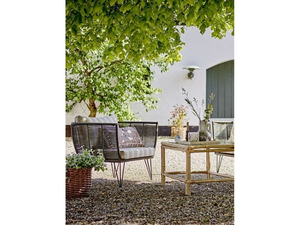 BLOOMINGVILLE Mundo loungestol, svart, metall