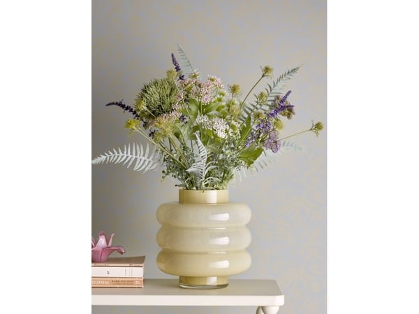 Sahara-vase, Gul, glass