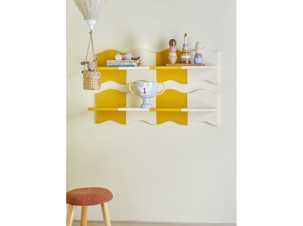 BLOOMINGVILLE MINI Bubbi hylle, gul, MDF