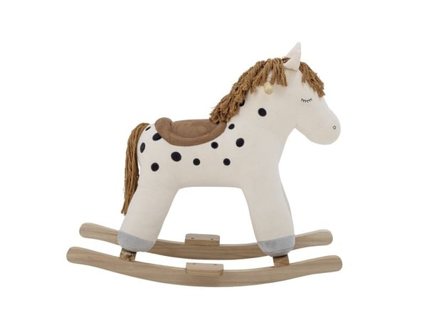 BLOOMINGVILLE MINI Merlen gyngehest, hest, hvit, polyester