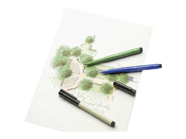 Faber-Castell PITT Artist Pen Earth tones - Børstepenn - permanent - assorterte farger - tusj (en pakke 12)