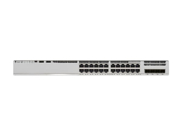 Cisco Catalyst 9200L - Network Essentials - switch - L3 - 24 x 10/100/1000 (PoE+) + 4 x 10 Gigabit SFP+ (opplenke) - rackmonterbar - PoE+ (740 W)