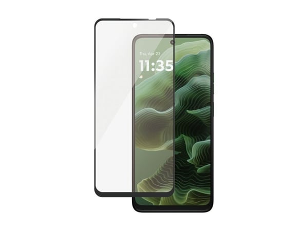 PanzerGlass - Skjermbeskyttelse for mobiltelefon - ultrabred passform - glass - rammefarge svart - for Motorola Moto G35