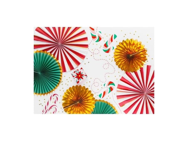 PartyDeco Juledekorasjon Rosetter, mix, 26-43 cm one size