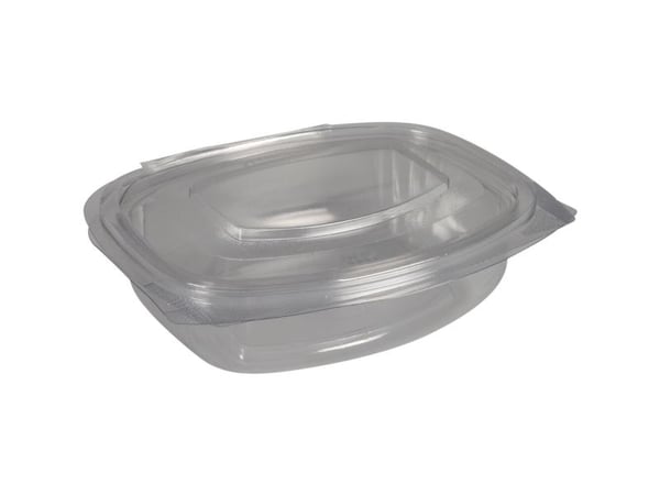 Salatbæger, ABENA Cater-Line, 15,5x13x5cm, 360 ml, 375 ml, klar, PET/RPET, 80 % RPET + 20 % PET, ... - (6 stk.)