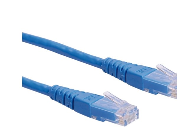 ROLINE 21.15.1524, 0,5 m, Cat6, U/UTP (UTP), RJ-45, RJ-45, Sininen
