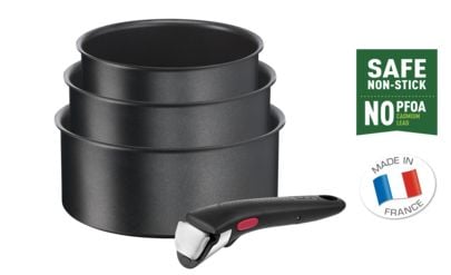 Tefal Ingenio L7629002, Blandet sett, Sort, Aluminium, Titan, Thermo-Spot, Keramisk, Gass, Halogen, Induksjon