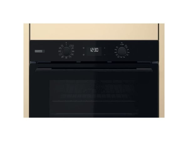 Whirlpool OMSK58CU1SB, Medium, Elektrisk ovn, 71 l, 71 l, Vifteassistert, Katalytisk