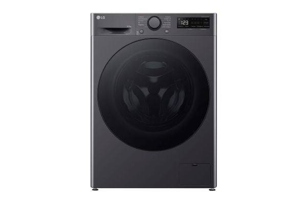 LG V5WD95SLIMB - Vaskemaskin/tørker - bredde: 60 cm - dybde: 47 cm - høyde: 85 cm - frontileggelse - 9 kg - 1200 rpm - medium black